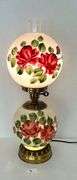 Vintage Globe Glass Lamp 23” Tall (Located in Bedroom to the Left)