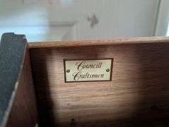 Councill Craftsman 2 drawer entryway table, no key, 57.5"x20"x36"tall(located near front door)