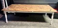 Crafting/Project Table with Outlets 29 1/4”x96”x48”(Needs A Little Work)