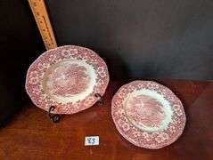 5 pc. English Tableware by Unicorn, made in Staffordshire England(located in dining room)stand not i