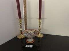 Japanese tea cup and saucer, tea pot, candlesticks and more (located in dining room)