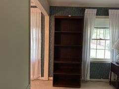 Bookshelf, 31"x16"x77.5"tall, some damage on shelf(located in master bedroom)