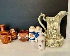 10pc Pitchers,Vases, Salt & Pepper Shakers and More (Located in Kitchen)