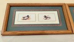 2pc Framed Duck Art 9 1/4”x17 3/8” (Located in Living Room)