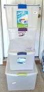 4 pc Totes with Lids (Located Garage)