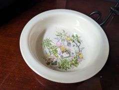 4 pc. collectible dishes, including Wedgewood Peter Rabbit bowl , made in England (Located in dining
