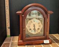 Daniel Dakota Tempus Fugit mantle clock, no key (located in family room)