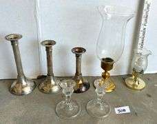 7 pc Candle Sticks and More (Located Garage)