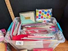 Large lot of cards, notepaper, picture frame and more(located in DS front bedroom)