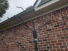 Large metal yard decor, 50" wide x 96" tall(located side of house)