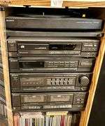 Sony Stereo System 34 1/4” Tall (Top Has Damage) (Located in Living Room)