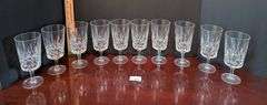 10 pc. Gorham ice tea glasses (located in dining room)