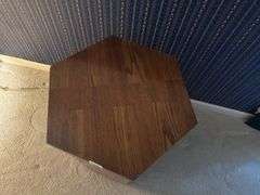 Octagon End table, 23"x 21"x24" tall (located in navy bedroom)