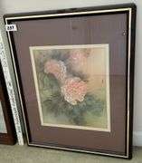 2 pc Framed and Signed Art (Located Left Bedroom)