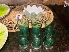 22 pc fun green lot (located in kitchen)