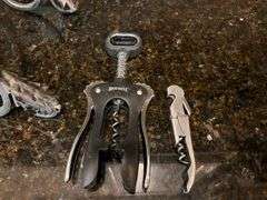 3 bottle wine rack and wine accessories (located in kitchen)