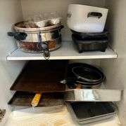 Lot of Cooking Sheets, Pans and More (Located in Kitchen)
