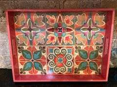 8 pc margarita glasses and serving tray (located in kitchen)