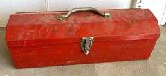 Metal Toolbox with Contents (Box Has Dents (Located Garage)