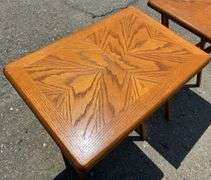 2 pc TV Tray Stands 21 7/8”X 15”(Some Scratches and Dings) (Located Garage)