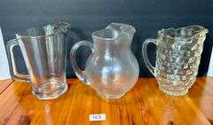3pc Glass Pitchers (Located in Kitchen)