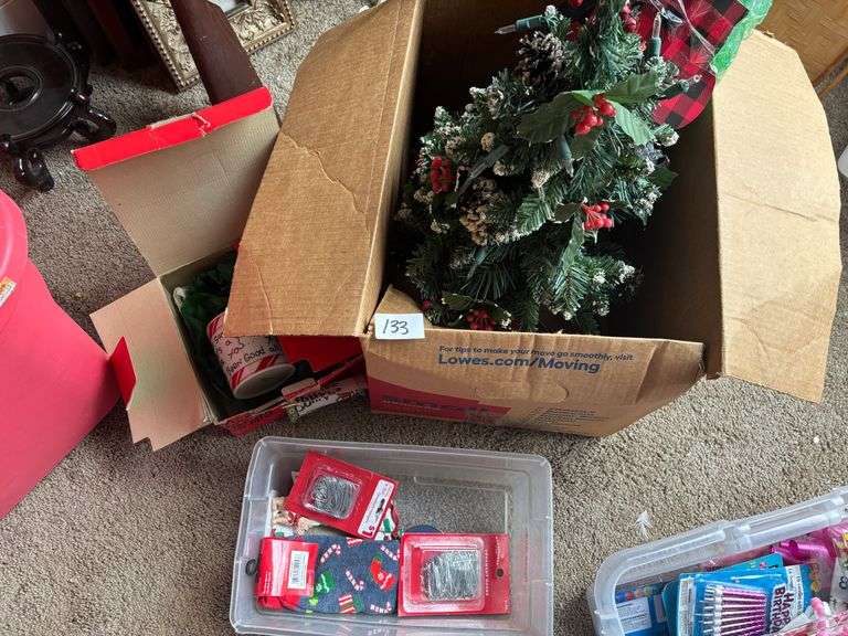 Misc Christmas Bin: Trees, Mug, Socks