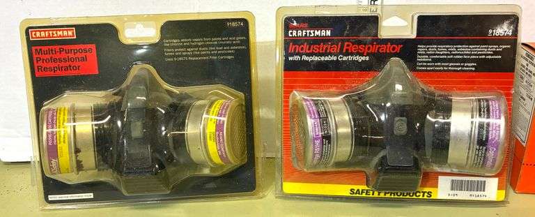 5 pc Respirators and Replacement Filters (Located Basement Section 3)