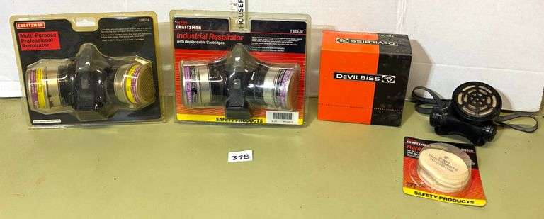 5 pc Respirators and Replacement Filters (Located Basement Section 3)