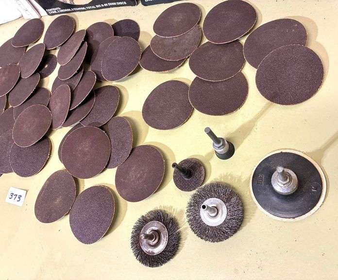 Assorted Sanding Discs and Sanding Adapters (Located Basement Section 3)