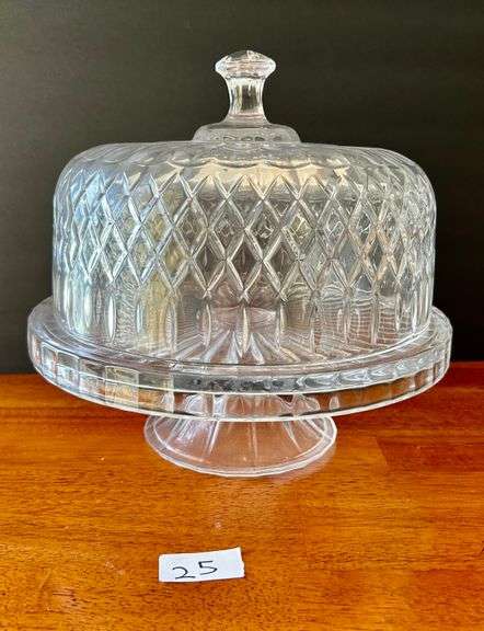 Glass Cake Stand (Located in Kitchen)
