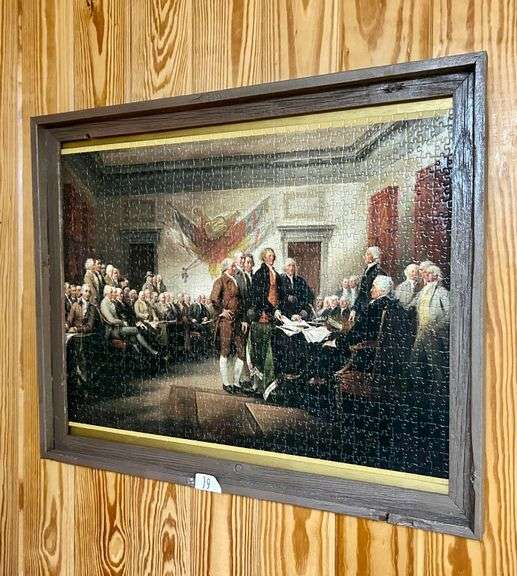Framed Puzzle 24 5/8”x30 7/8” (Located in Downstairs Living Room)