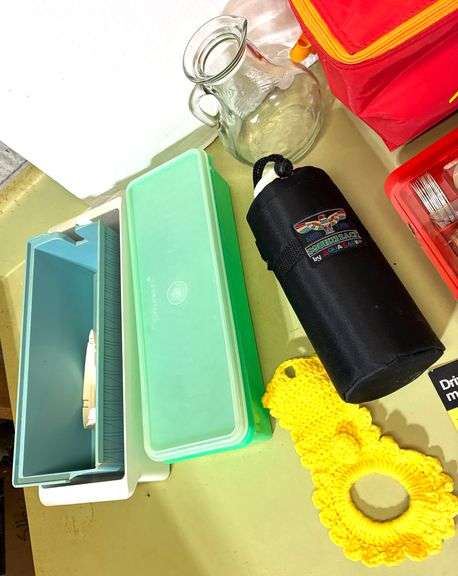 Salt and Pepper Shakers, Tupperware, Pitchers and More (Located Basement Section 2)