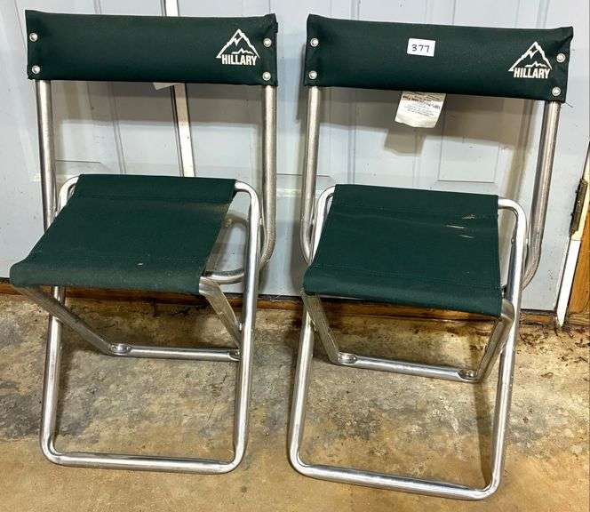 2 pc Canvas Collapsible Chairs,26 1/2” (Located Basement Section 3)