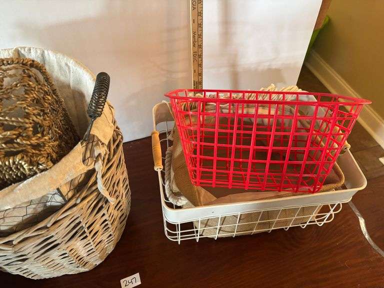 7 pc Assorted Baskets (Located in Living Room)