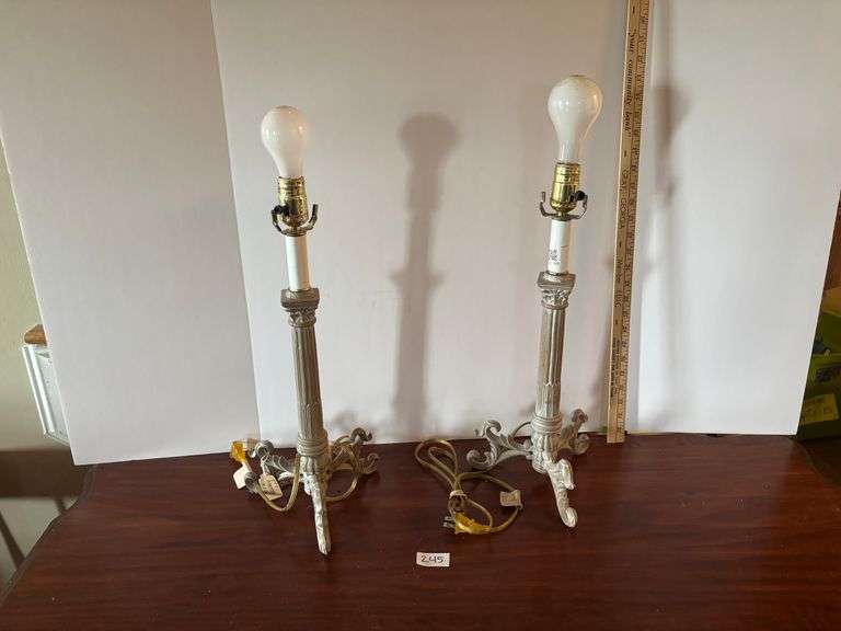 2 pc Lamps Without Shades