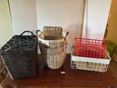 7 pc Assorted Baskets (Located in Living Room)