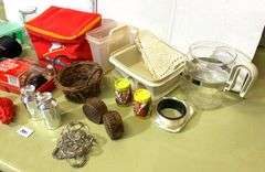 Salt and Pepper Shakers, Tupperware, Pitchers and More (Located Basement Section 2)