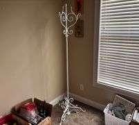 Heavy White Metal Coat Rack (Located in Front Room)
