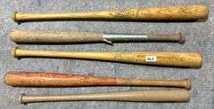 5 Baseball Bats (One Plastic) (Located Basement Section 3)