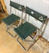 2 pc Canvas Collapsible Chairs,26 1/2” (Located Basement Section 3)
