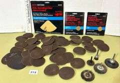 Assorted Sanding Discs and Sanding Adapters (Located Basement Section 3)
