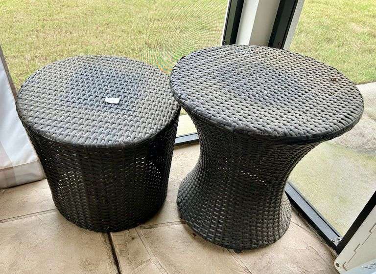2pc Patio Side Tables (Located in Backyard)