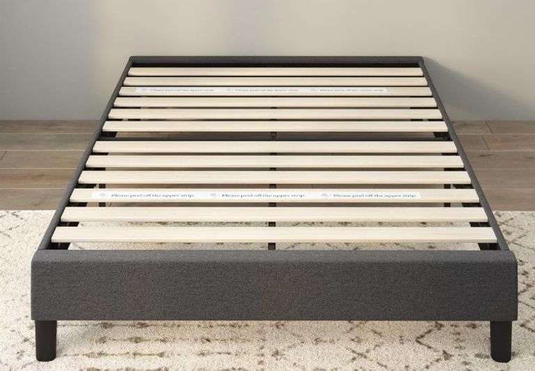 Queen bed frame & mattress