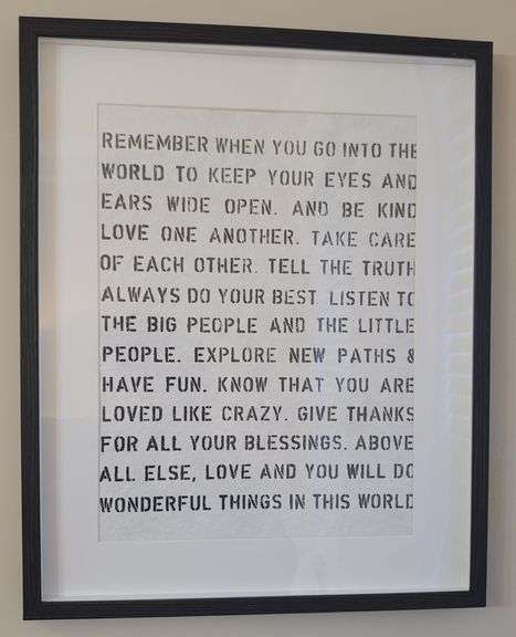 Wall art- Family Rules Set