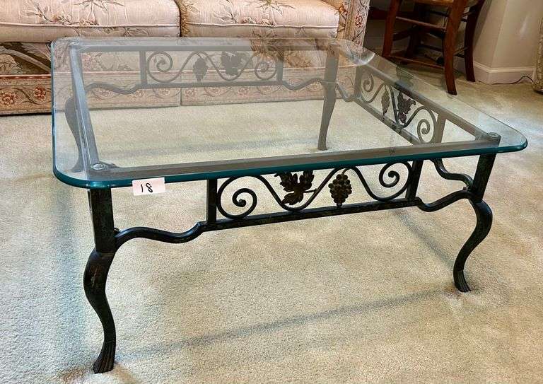 Glass Top Coffee Table 15 3/4”x36.5” (Located in Front Room Near Front Door)