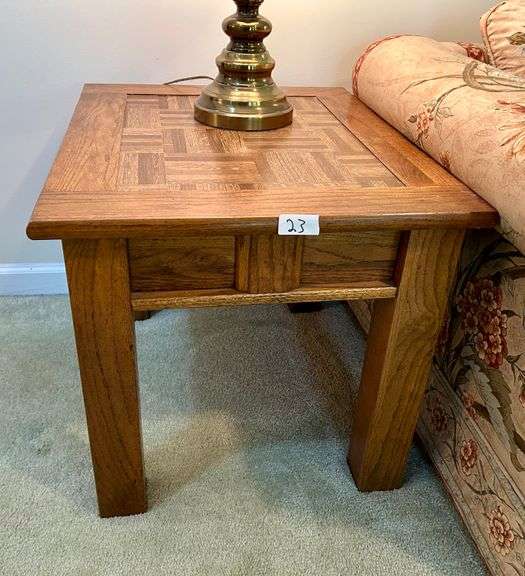 Side Table 20 3/4”x22”x27” (Located in Front Room Near Front Door)