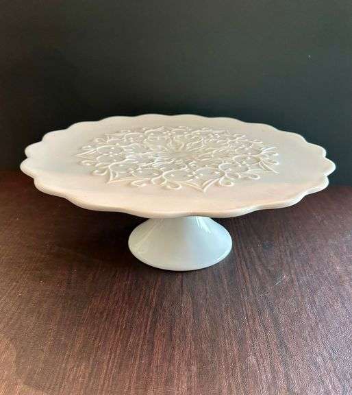 White Cake Stand (Located in Back Bedroom to the Right Sunroom)