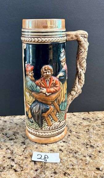 Vintage German-Style Ceramic Beer Stein (Located in Kitchen)