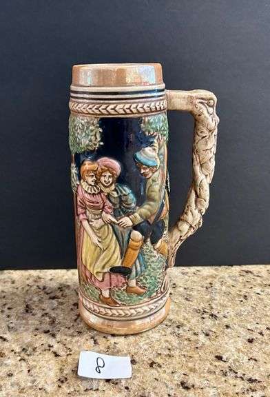 Vintage German-Style Ceramic Beer Stein (Located in Kitchen)