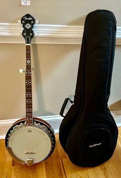 Fender Banjo with Case (Located in Living Room Closet)